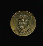 1935 Quaker “Babe Ruth Champions” Brass Club Badge (Boston Braves Cap)