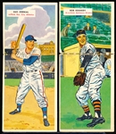 1955 Topps Bb Doubleheaders- 2 Diff.