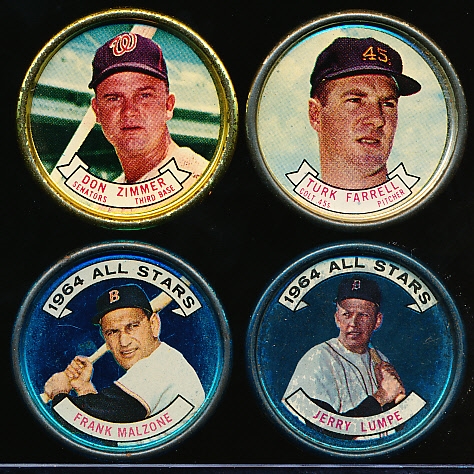 1964 Topps Bb Coins- 13 Diff.