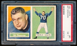 1957 Topps Football- #65 Art Donovan, Colts- PSA NM 7 