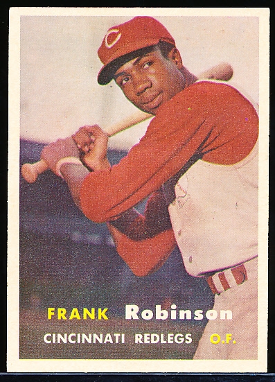 1957 Topps Bb- #35 Frank Robinson, Reds- Rookie!