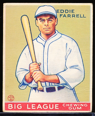 1933 Goudey Bb- #148 Eddie Farrell, Yankees