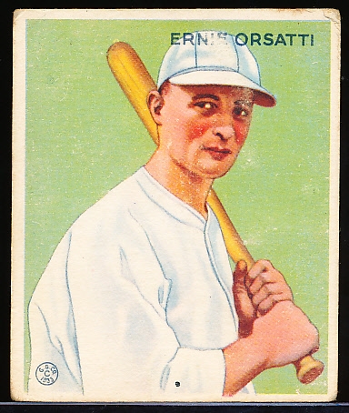 1933 Goudey Bb- #201 Ernie Orsatti, St. Louis Cardinals