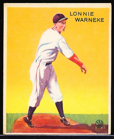 1933 Goudey Bb- #203 Lonnie Warneke, Chicago Cubs