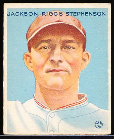 1933 Goudey Bb- #204 Riggs Stephenson, Cubs