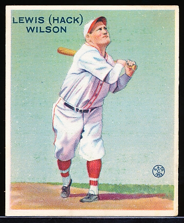 1933 Goudey Bb- #211 Hack Wilson, Brooklyn Dodgers