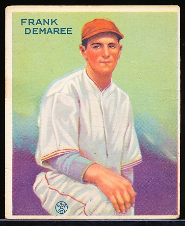1933 Goudey Bb- #224 Frank DeMaree, Cubs