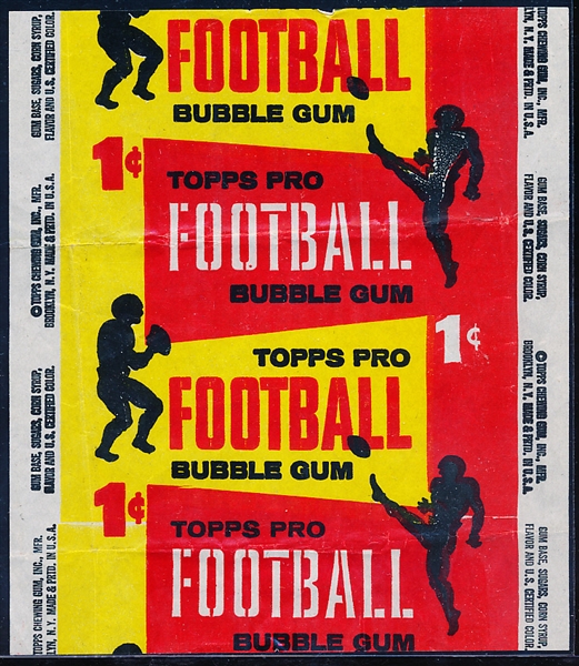 1958 Topps Football- 1 Cent Repeating Wrapper
