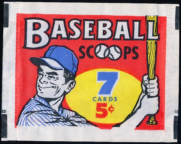 1961 Nu Card Scoops Baseball 5 Cent Wrapper