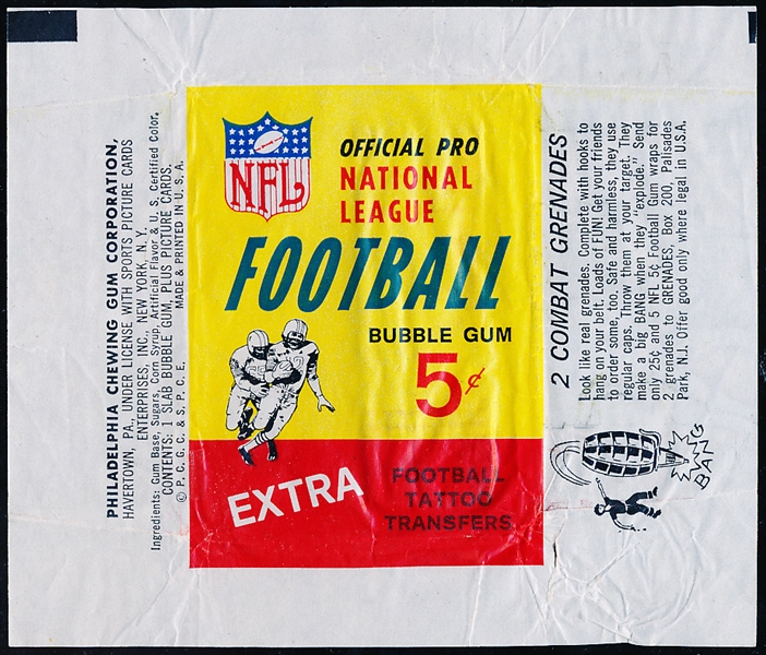 1964 Philly Football- 5 Cent Wrapper