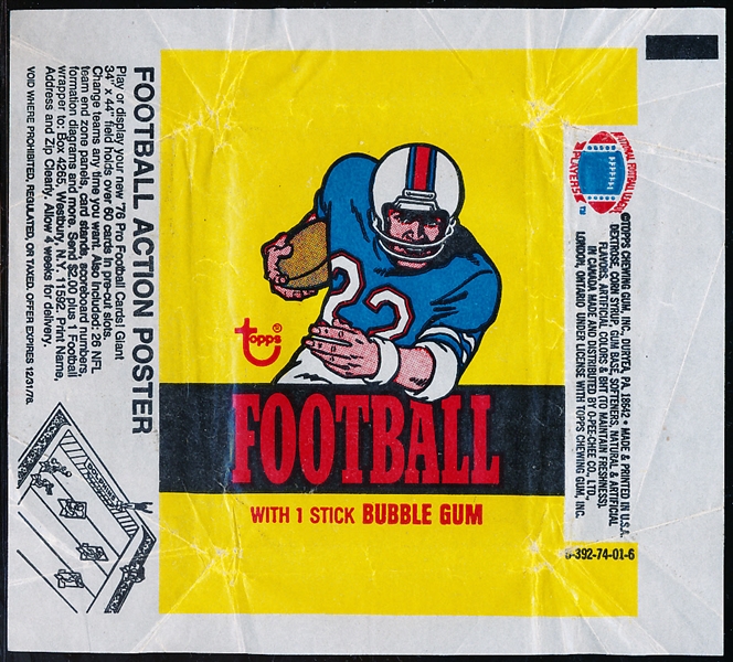 1976 Topps Football Wrappers- 2 Diff.