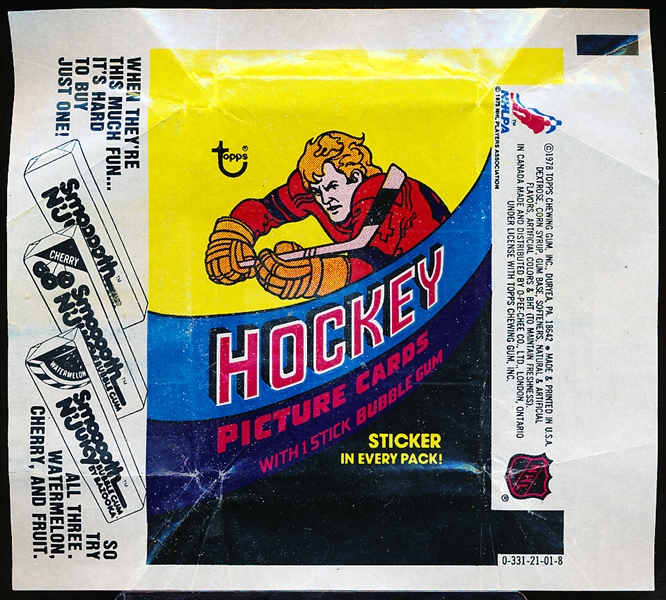 1978-79 Topps Hockey Wrappers- 36 Wrappers