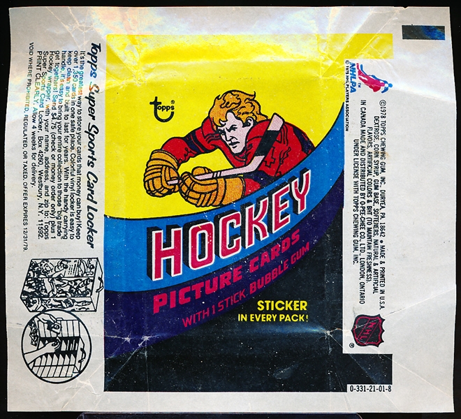 1978-79 Topps Hockey Wrappers- 40 Wrappers