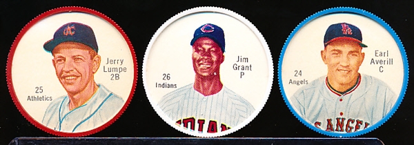 1962 Salada Baseball Coins- 3 Diff.