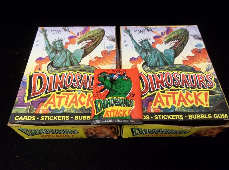 1988 Topps “Dinosaurs Attack”- 2 Unopened Wax Boxes