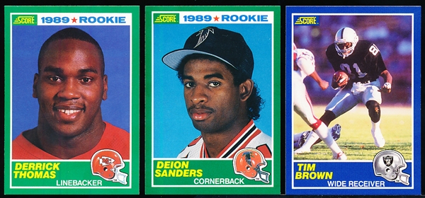 1989 Score Football- 6 Rookie Cards