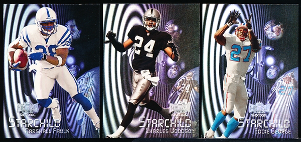 1999 Metal Universe Football- “Starchild” Complete Insert Set of 20 with 13 Extras