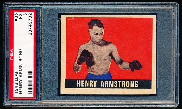 1948 Leaf Boxing #35 Henry Armstrong- PSA Graded Excellent 5
