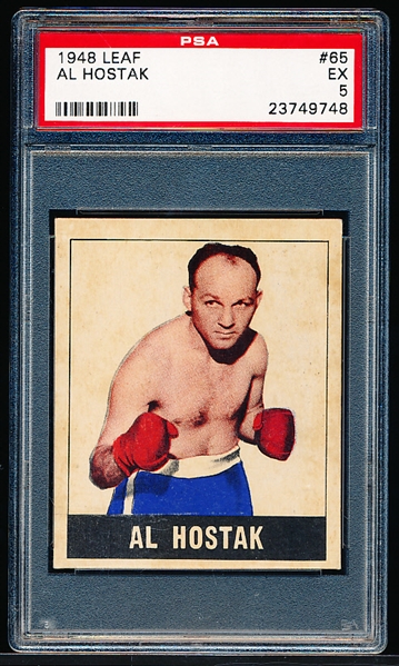 1948 Leaf Boxing #65 Al Hostak- PSA Graded Excellent 5