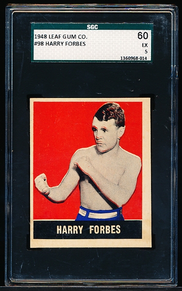 1948 Leaf Boxing #98 Harry Forbes- SGC Graded Excellent 60 (5)