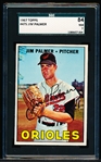 1967 Topps Baseball- #475 Jim Palmer, Orioles- SGC 84 (NM 7)