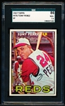 1967 Topps Baseball- #476 Tony Perez, Reds- SGC 86 (NM+ 7.5)- Short print card!
