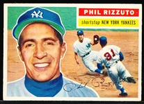 1956 Topps Bb- #113 Phil Rizzuto, Yankees- Gray Back