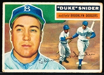 1956 Topps Bb- #150 Duke Snider, Dodgers- Gray Back