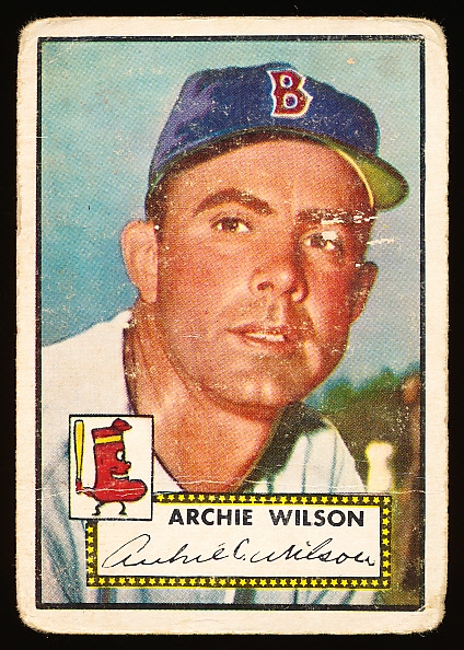 1952 Topps Bb- Hi# - #327 Wilson, Red Sox