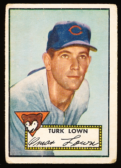 1952 Topps Bb- Hi#- #330 Lown, Cubs