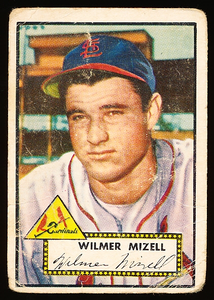 1952 Topps Bb- Hi#- #334 Mizell, Cardinals
