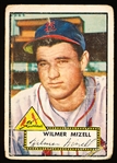 1952 Topps Bb- Hi#- #334 Mizell, Cardinals