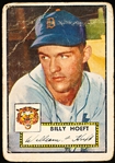 1952 Topps Bb- Hi#- #370 Billy Hoeft, Tigers