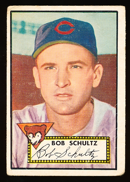 1952 Topps Bb- Hi#- #401 Schultz, Cubs