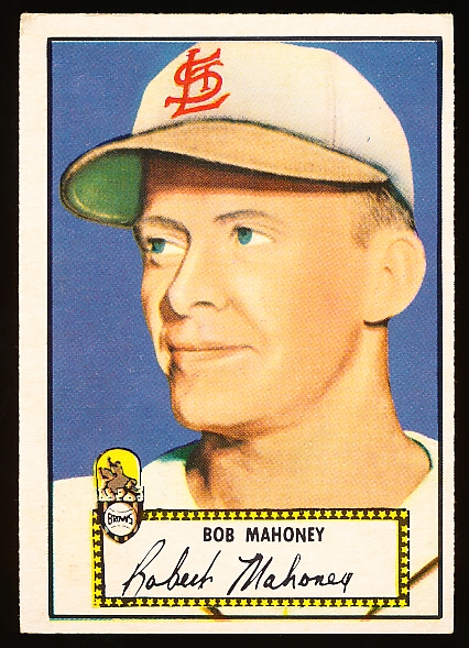 1952 Topps Bb- #58 Mahoney, Browns- Red Back.