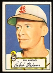 1952 Topps Bb- #58 Mahoney, Browns- Red Back.