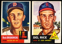 1953 Topps Bb- 4 Diff.