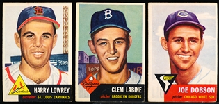 1953 Topps Bb- 5 Diff.