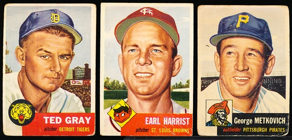 1953 Topps Bb- 9 Diff.