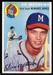 1954 Topps Bb- #30 Ed Mathews, Braves