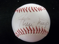 Willie Mays and others Autographed MAG Official League Baseball