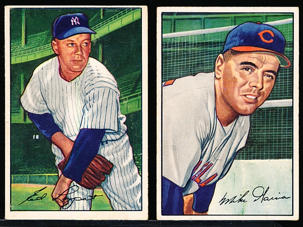 1952 Bowman Bb- 2 Cards