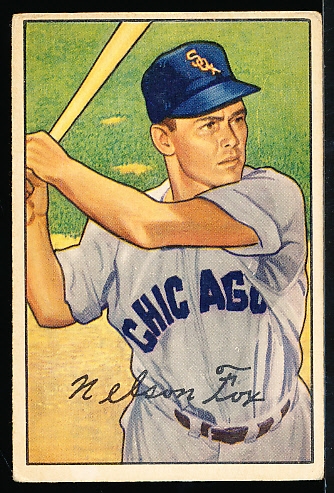 1952 Bowman Bb- #21 Nelson Fox, White Sox