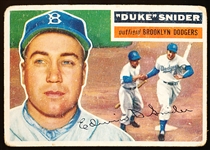 1956 Topps Bb- #150 Duke Snider, Dodgers- gray back.