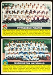 1956 Topps Bb- 2 Diff. Team Cards