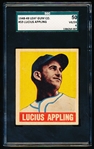 1948-49 Leaf Baseball- #59 Luke Appling, White Sox- SGC 50 (Vg-Ex 4)