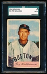 1954 Bowman Bb- #66 Ted Williams, Red Sox- SGC A (Auth)