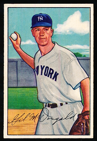 1952 Bowman Bb- #33 Gil McDougald, Yankees- RC