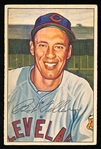 1952 Bowman Bb- #43 Bob Feller, Indians