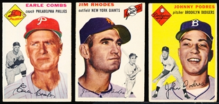 1954 Topps Bb- 3 Diff.